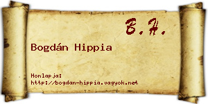 Bogdán Hippia névjegykártya